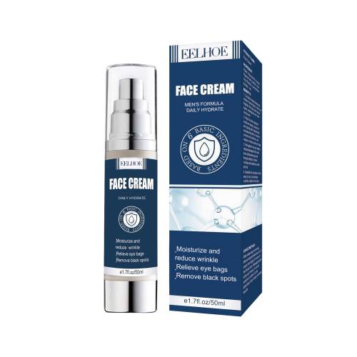 EELHOE Men's Facial Moisturizer Lighten Fine Lines, Firming Skin, Hydrating And Moisturizing Men's Facial Moisturizer in a sleek pump bottle and box designed for daily hydration and wrinkle reduction.